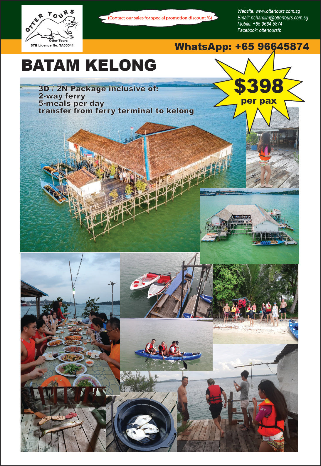 Batam Kelong: Prices & Date available on request