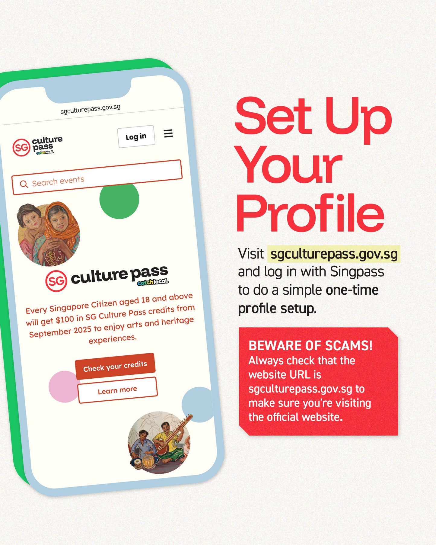 SG Culture Pass Profile Setup