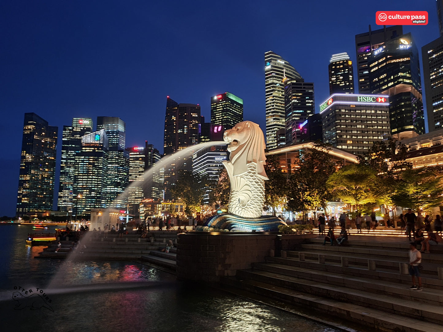 Singapore River Cruise + City Night Walking Tour