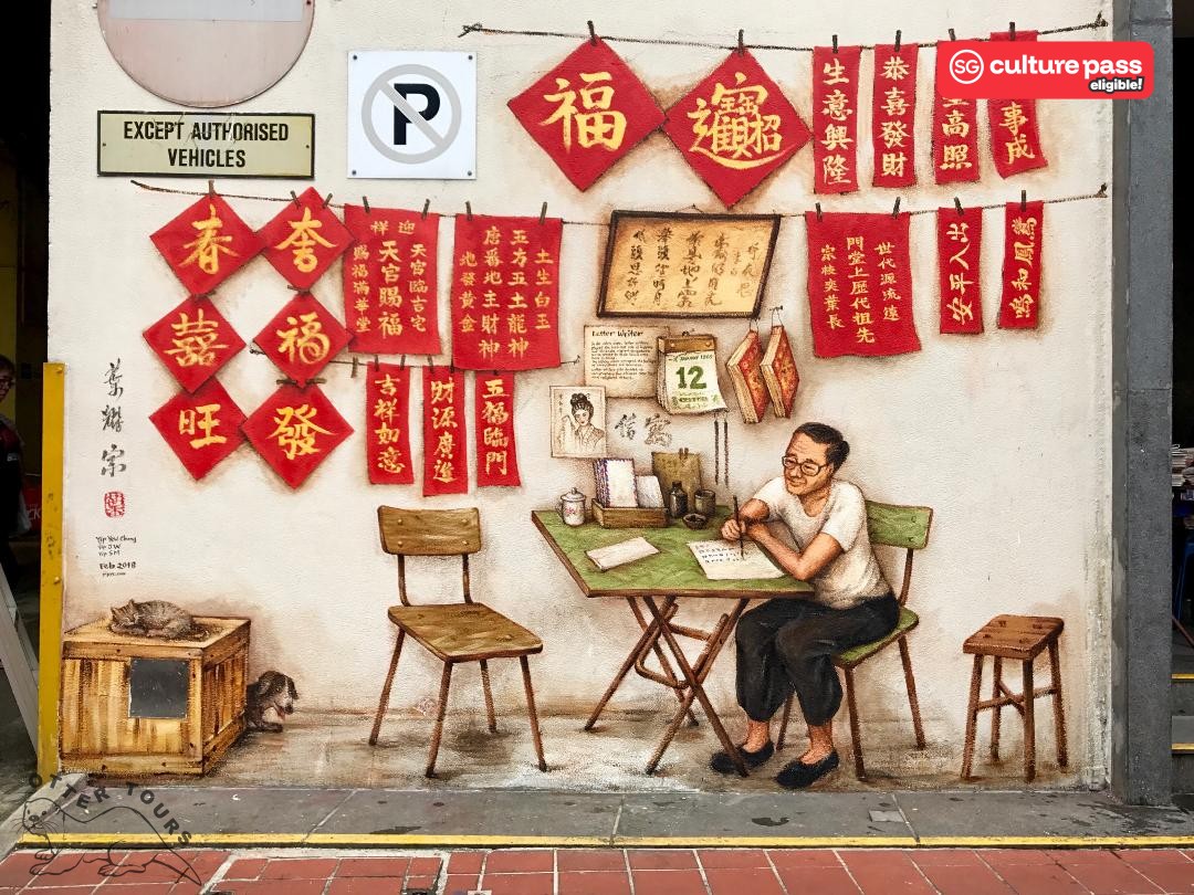 3-Hour Chinatown Street Mural, Food Heritage & Singapore River Cruise tour