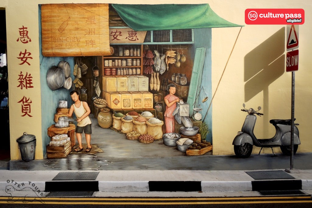 3-Hour Chinatown Street Mural, Food Heritage & Singapore River Cruise tour