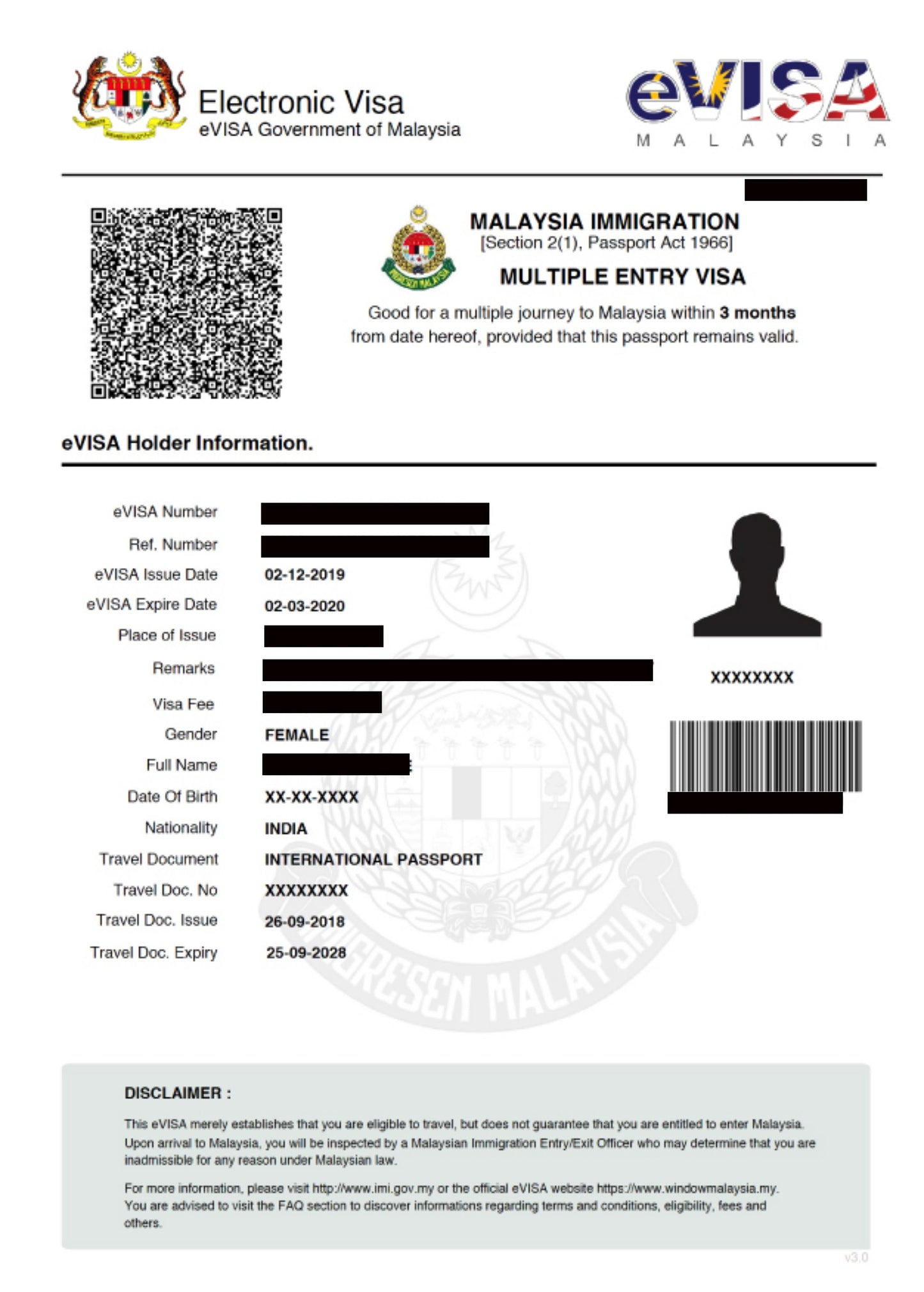 Malaysia Visa Application (Burmese or Myanmar Citizen)