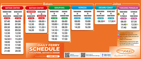 Batamfast Ferry (From Harbourfront, Singapore)